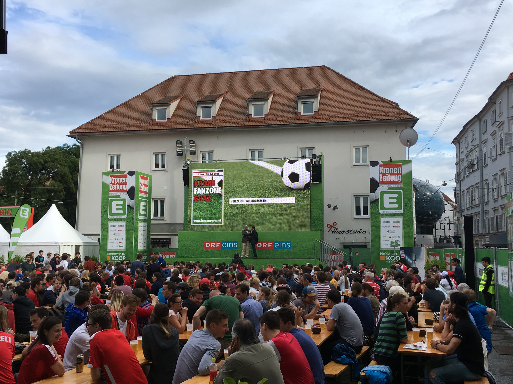 #Krone #Public Viewing 2016 #Graz #Events #KOOPlive